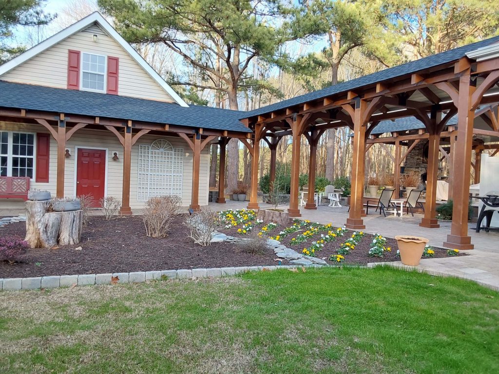 Outdoor Breezeway from side of house to front of guesthouse