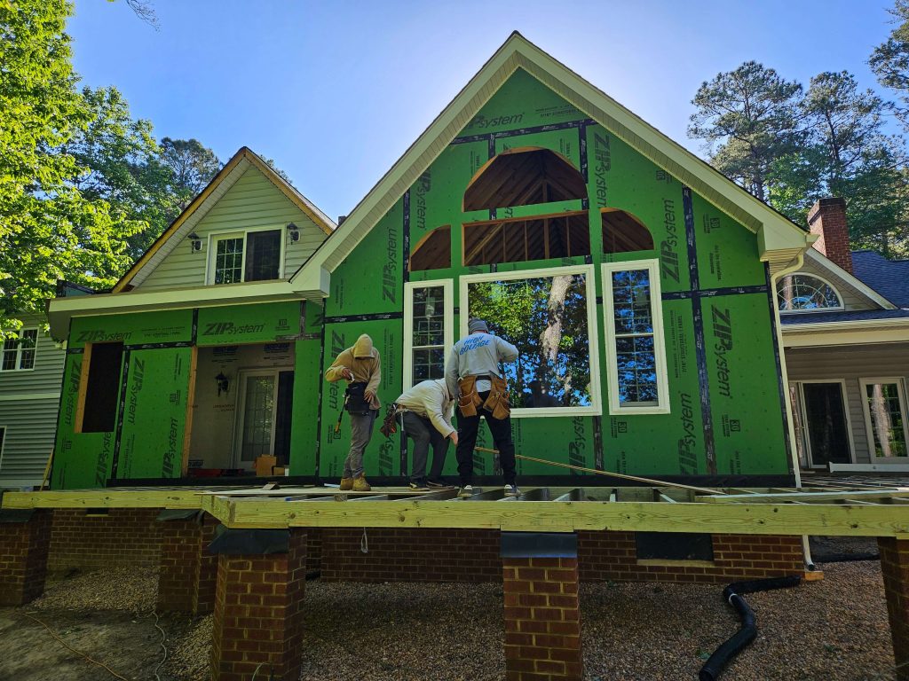 Framing for Deck in front of Kitchen Addition