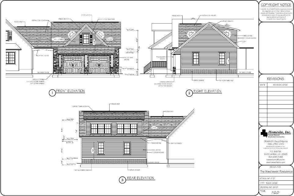 Northern Neck Home Addition Elevation