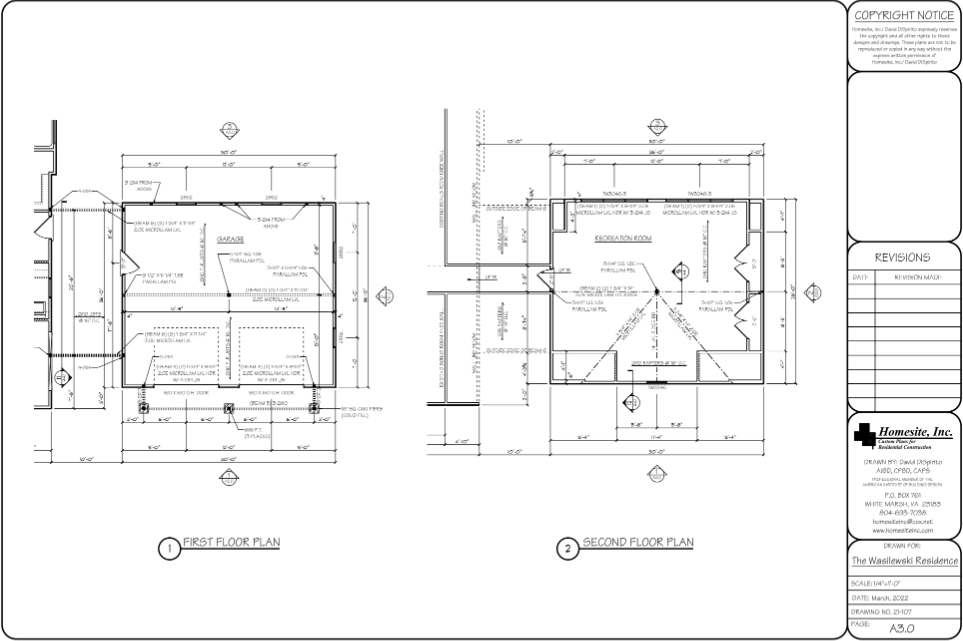 Northern Neck Home Addition 1st and 2nd Floor 