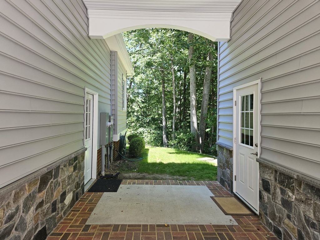 Garage Addition Breezeway heading towards the dock