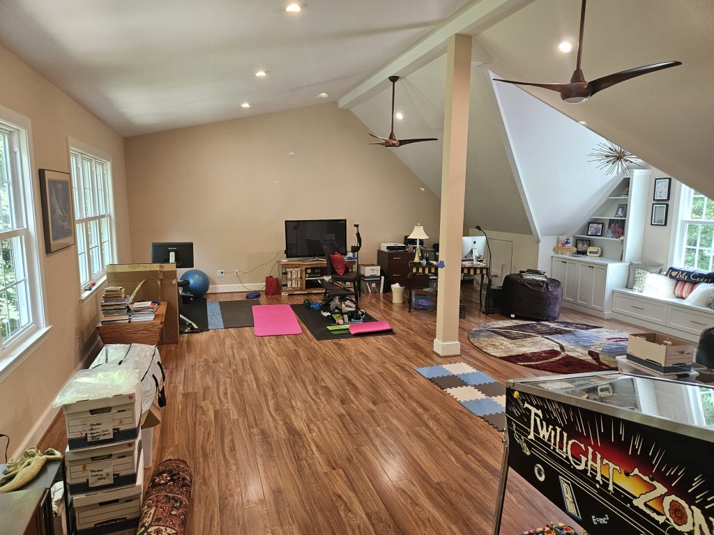 Garage Addition with playroom above