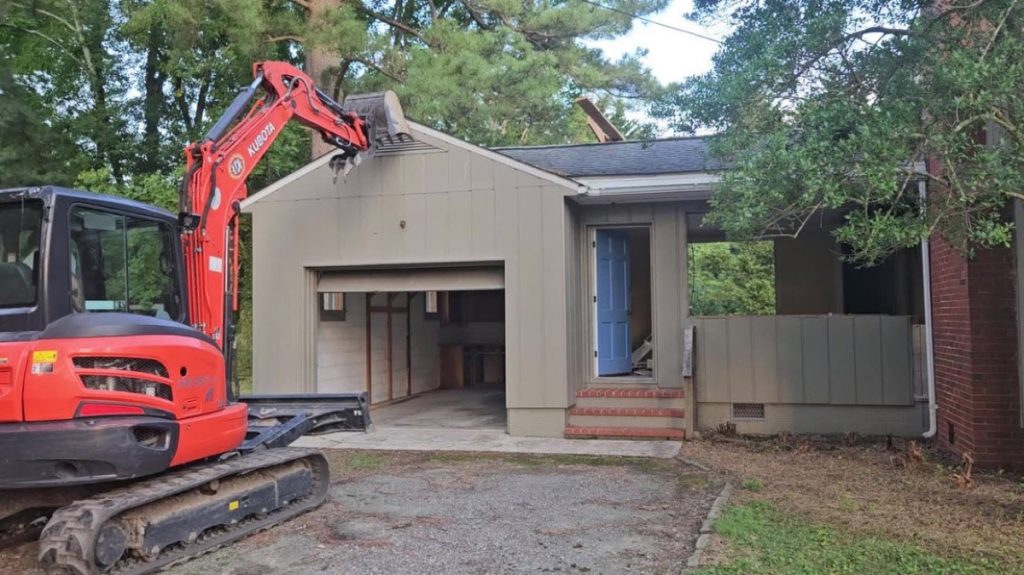 Demo of Existing Structure for new home addition