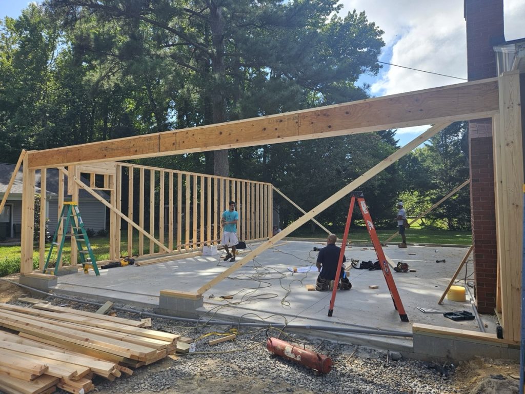 Framing with Front Structural Beam